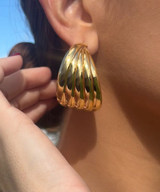 Aretes Isabel - Plata y oro